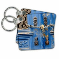 3Drose Portugal, Лисабон. Синя врата, верижна ключалка, ръка на чукане на врати на Фатима. - Ключови вериги, 2. от, набор от 2