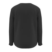 Носете устойчиви преобладаващи домашни ваканционни дамски пуловери черни размери s