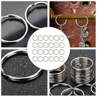 Ключови пръстени плоски ключове пръстени Метални ключодържатели Пръстени DIY Ключове за прикачване