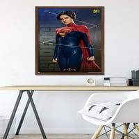 Филм на комикси The Flash - Supergirl Triptych Poster, 22.375 34 Framed