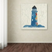 Марка изобразително изкуство ' морски колаж върху платно изкуство от Кортни Прахл
