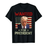 Исках Доналд Тръмп за тениска на президента на флаг на САЩ