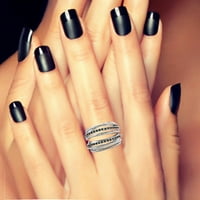 Бижута за жени пръстени годежни кръг нарязани Циркони жени сватбени пръстени бижута пръстени за Жена пълен диамант дами пръстен Сладък пръстен модерен бижута подарък за нея