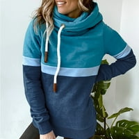 pgeraug качулки за жени цвят съвпадение на пуловер качулки суичър пуловер водола