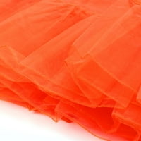 Вендунидни поли за жени Дамски висококачествени плисирани къси пола възрастен туту танцува пола оранжево