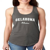 Нормално е скучно-Женски състезателен гръб потник, до жените Размер 2хл-Оклахома Мама
