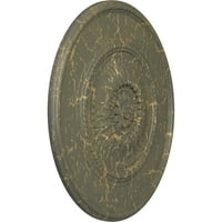 3 4 од 1 2 П Уигън таван медальон, ръчно рисуван Хамамелис пращене