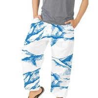 Мафитпр гореща продажба днес Мъжки Панталони клирънс мъжки модни блузки хлабав еластичен Плаж Атлетизюр отпечатани панталони
