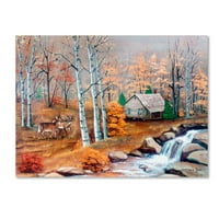 Природа постелка, от дървета гора свежест тематични горски клони изображение, декоративен ватиран комплект с възглавнички, Размер, сиво бяло