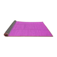 Ahgly Company Indoor Rectangle Solid Pink Modern Area Rugs, 7 '9'