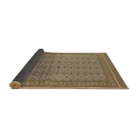 Ahgly Company вътрешен правоъгълник ориенталско кафяво килими от индустриална зона, 7 '9'