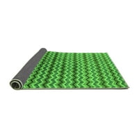 Ahgly Company Indoor Rectangle Oriental Green Industrial Area Rugs, 2 '5'