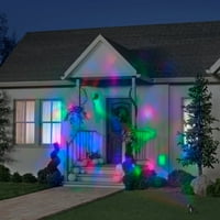 Джеми индустрии Многоцветни светодиодни прожекции, огън и лед светлина проектор Хелоуин
