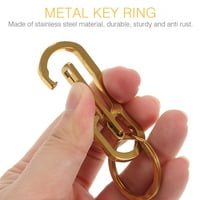Ключовата верига от неръждаема стомана Прост дизайн Метален ключ от ключ за мъже за мъже жени